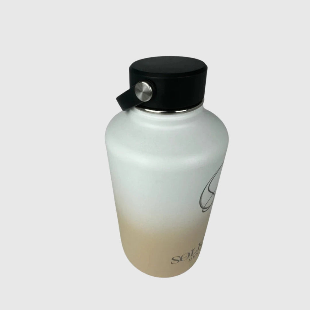 Pastel Beige Insulated Water Bottle - 1.9L (64oz) Stainless Steel