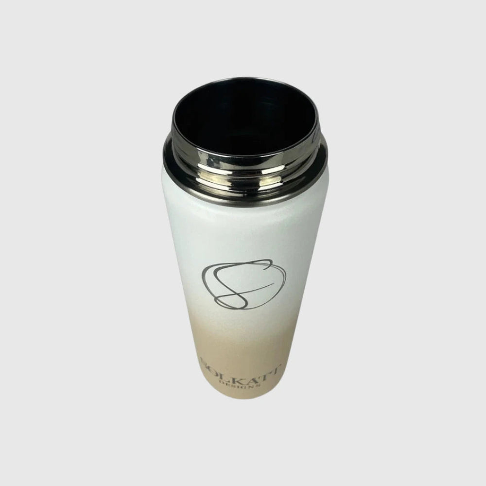 Pastel Beige Insulated Water Bottle - 650ml (22oz) Stainless Steel