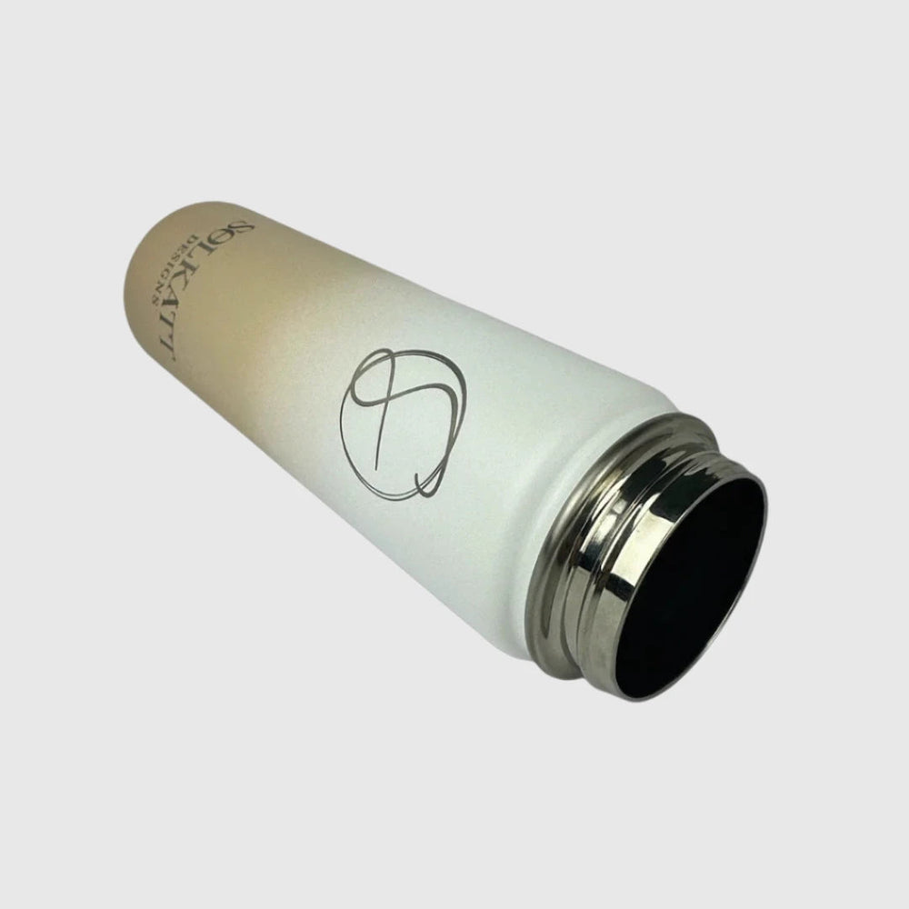 Pastel Beige Insulated Water Bottle - 650ml (22oz) Stainless Steel
