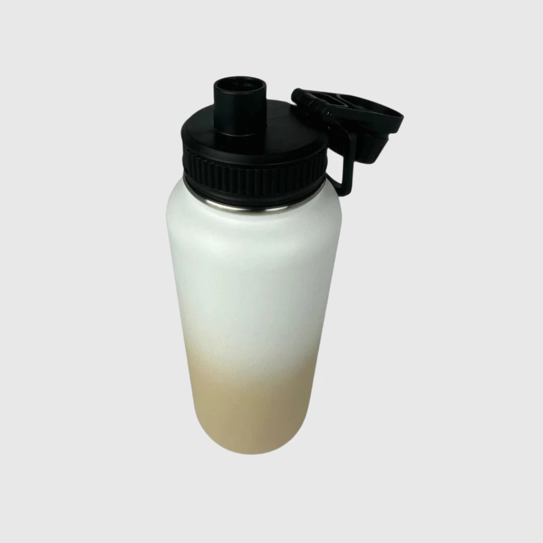 Pastel Beige Insulated Water Bottle - 950ml (32oz) Stainless Steel - Solkatt Designs