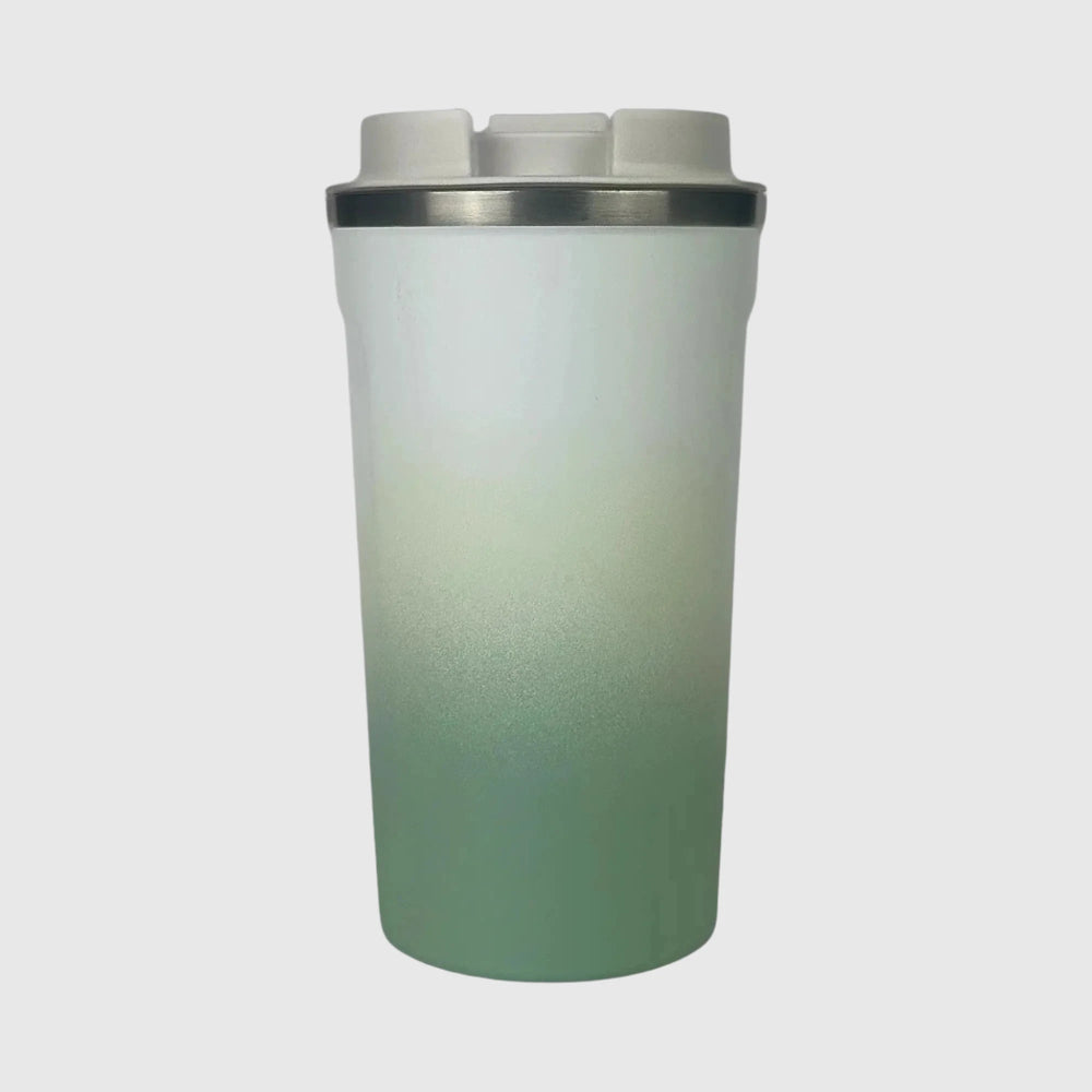 Pastel Green Insulated Travel Coffee Cup - 500ml Stainless Steel