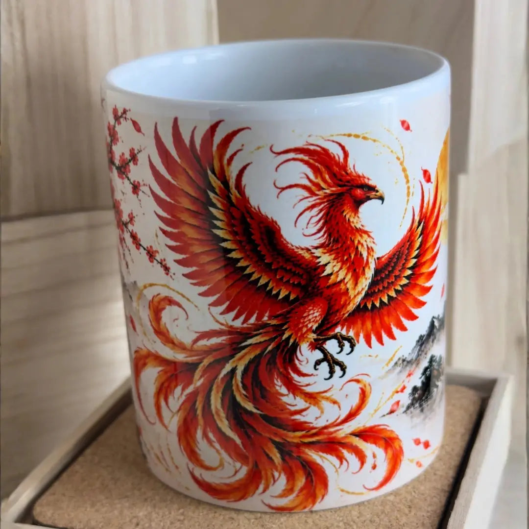 Phoenix Ceramic Coffee Mug – 325ml - Solkatt Designs