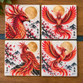Phoenix Ceramic Coaster Set – Set of 4 - Solkatt Designs