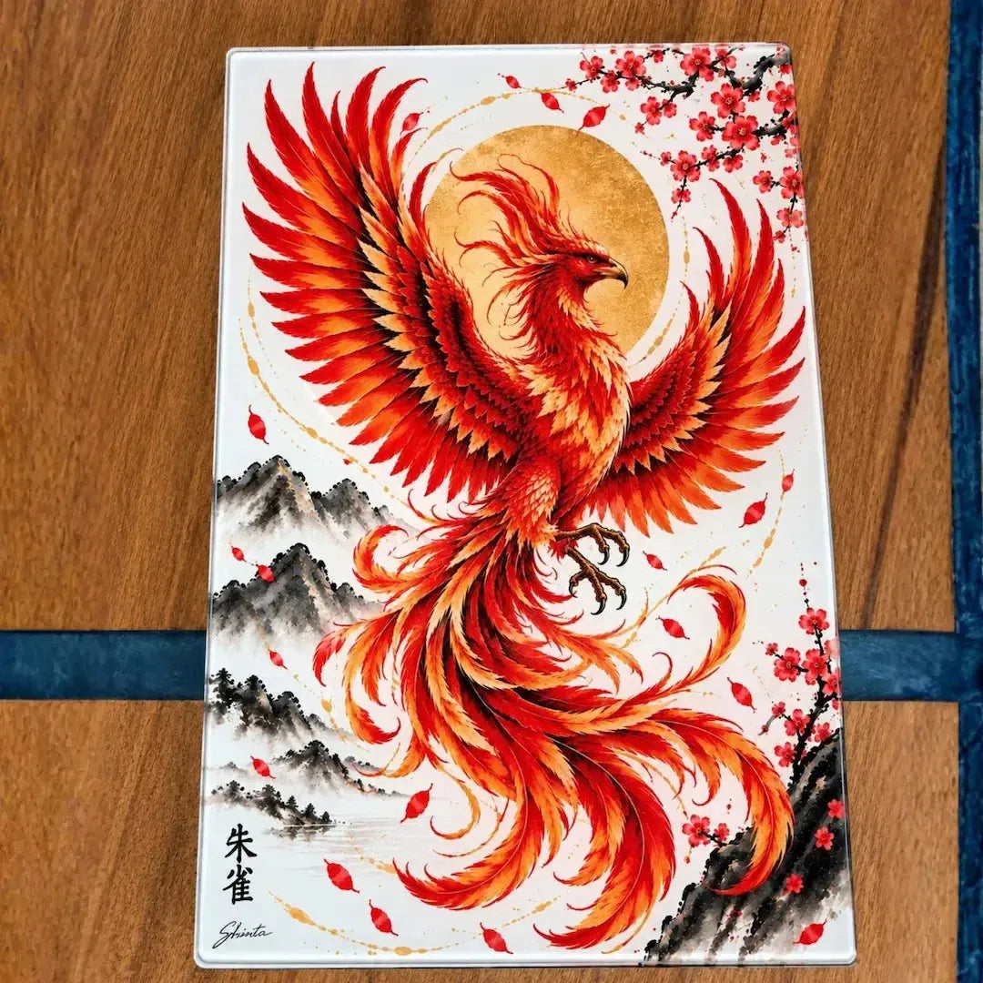 Phoenix Tempered Glass Cutting Board – 27.8 × 19.1cm - Solkatt Designs