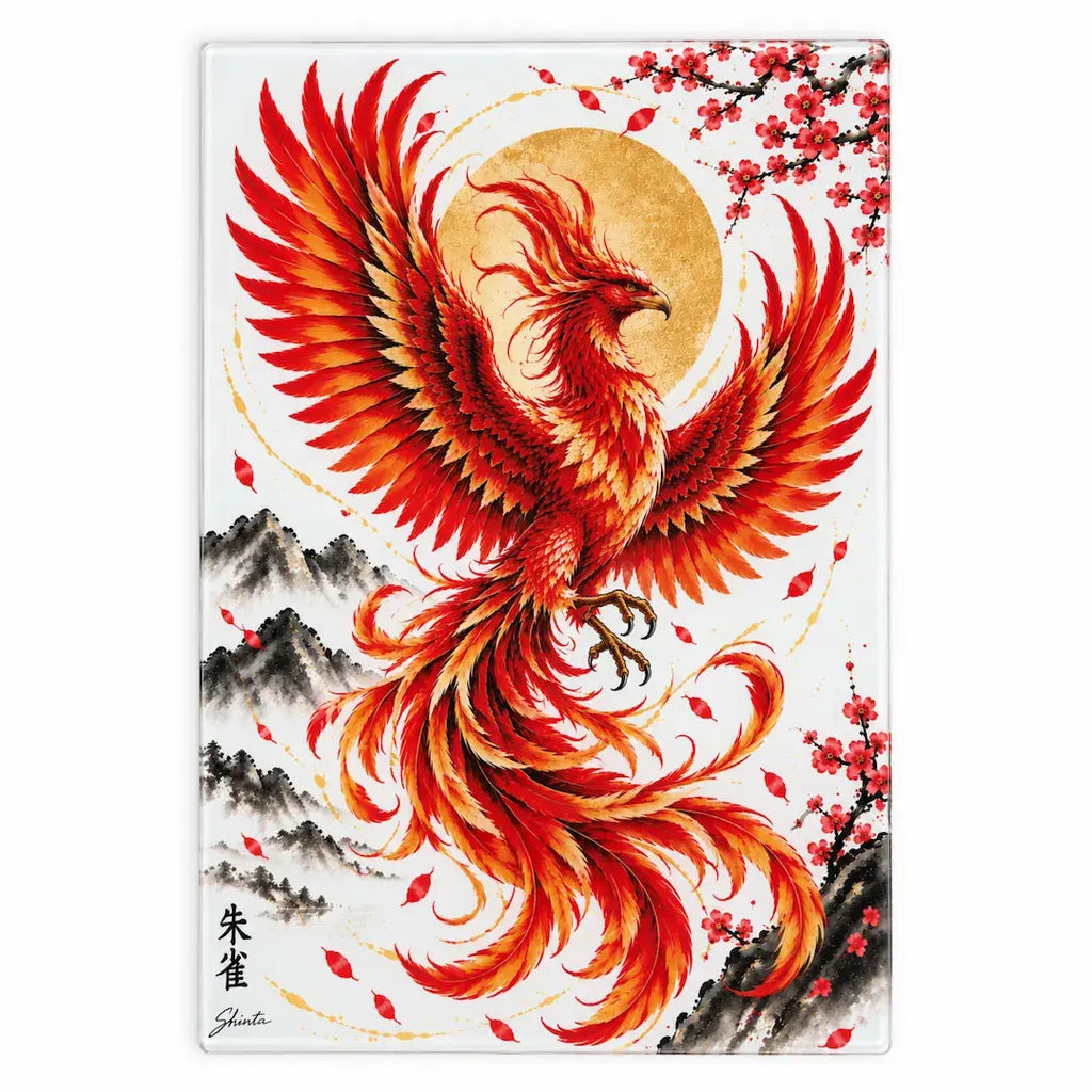 Phoenix Tempered Glass Cutting Board – 27.8 × 19.1cm - Solkatt Designs