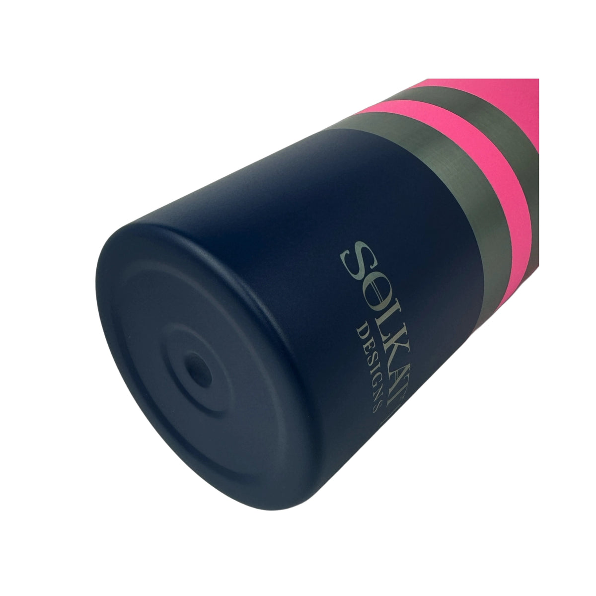 Pink Tradie insulated water bottle close-up of bottom - 1.2L (40oz) - Solkatt Designs
