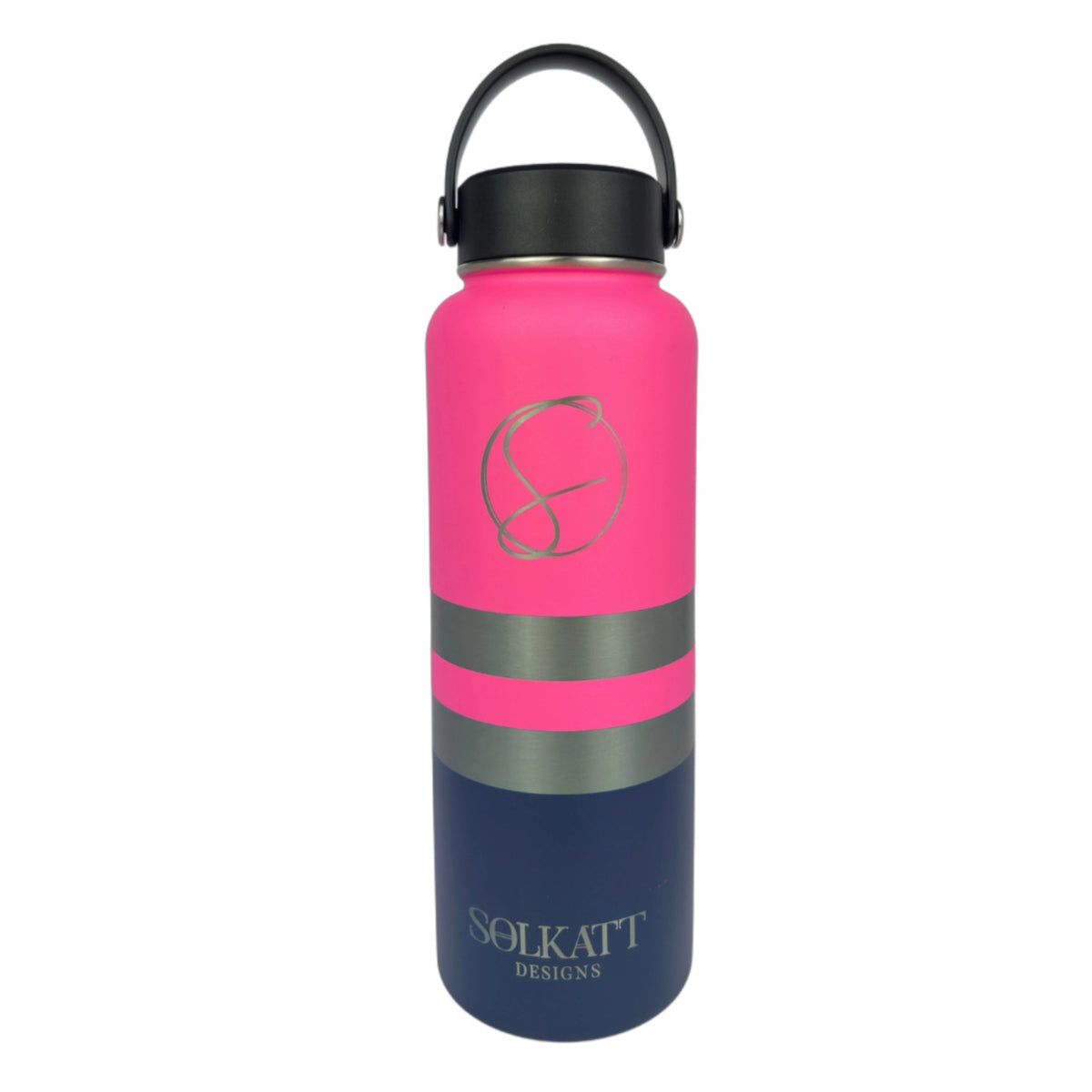 1.2L 1 Litre Plastered Pink Insulated Tradie Water Bottle – Durable Stainless Steel Drink Bottle -Solkatt Designs