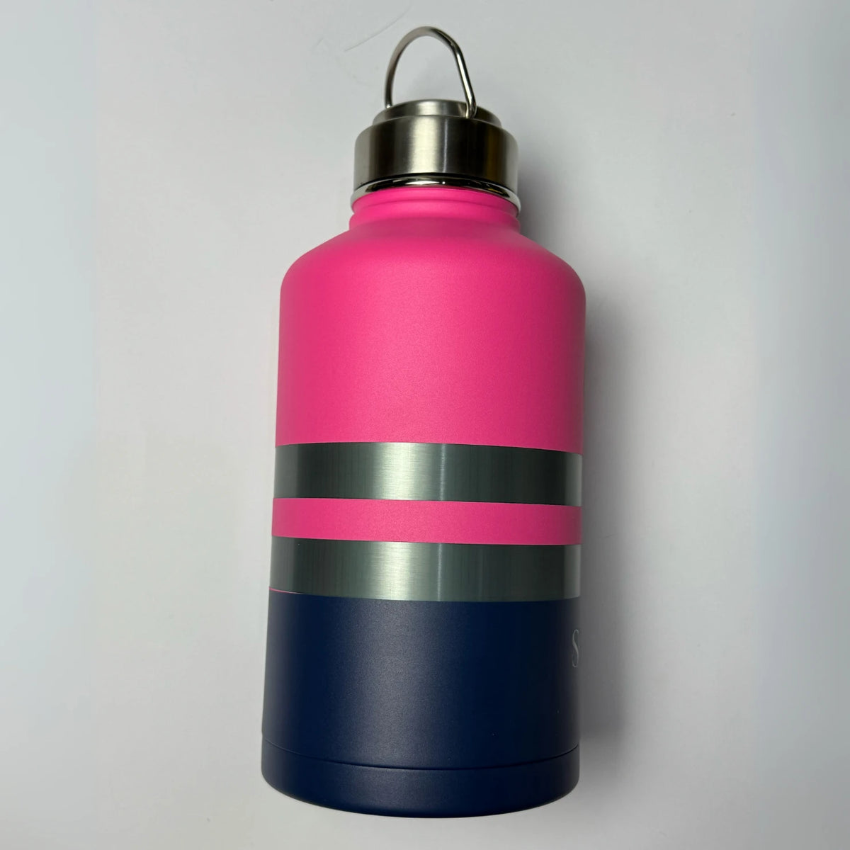 Pink Tradie insulated water bottle back view - 1.9L (64oz) - Solkatt Designs