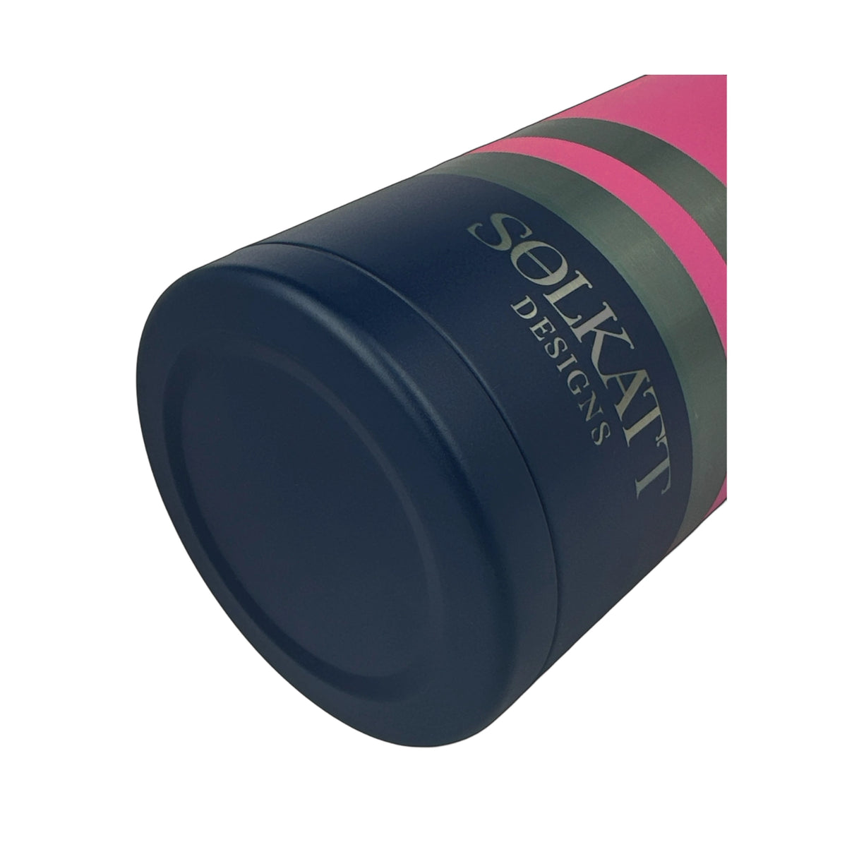 Pink Tradie insulated water bottle close-up of bottom - 1.9L (64oz) - Solkatt Designs