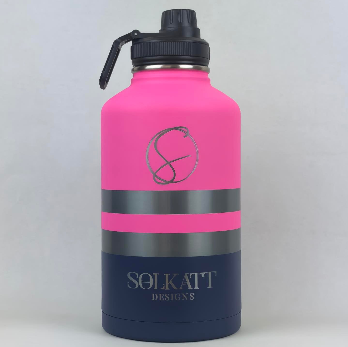 Plastered Pink 1.9L / 64oz Stainless Steel Insulated Tradie Water Bottle - Solkatt Designs 