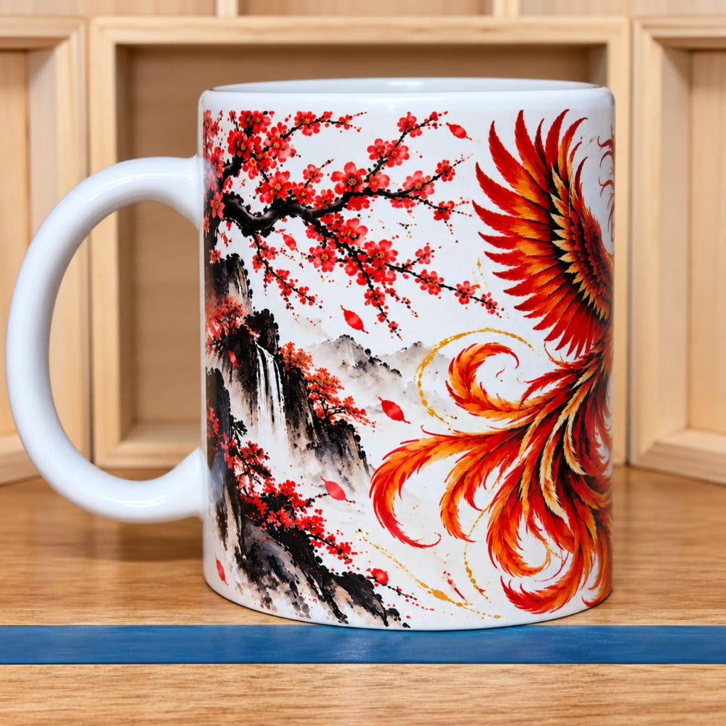 Phoenix Ceramic Coffee Mug – 325ml - Solkatt Designs