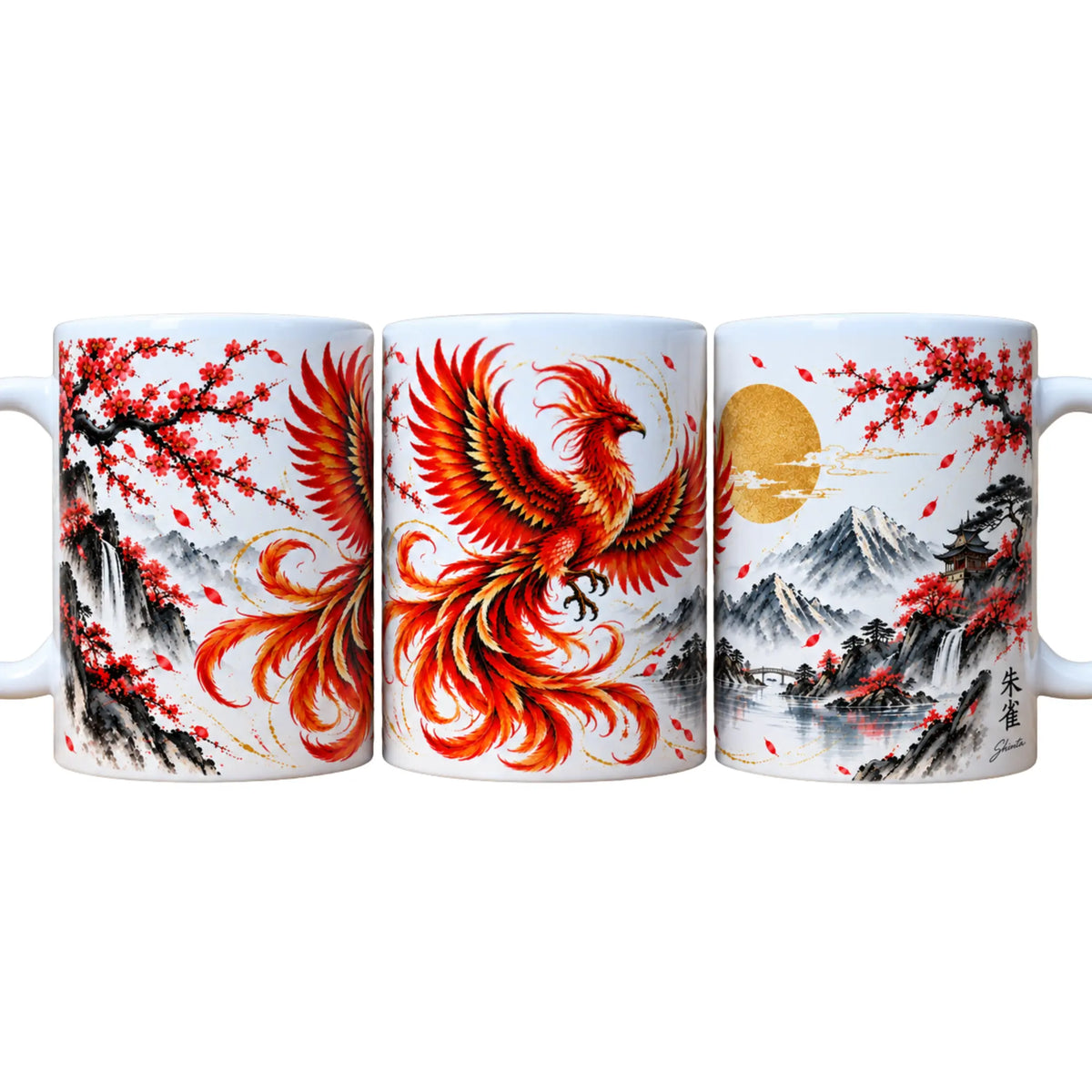 Phoenix Ceramic Coffee Mug – 325ml - Solkatt Designs