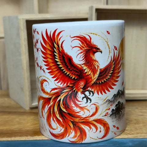 Phoenix Ceramic Coffee Mug – 325ml - Solkatt Designs