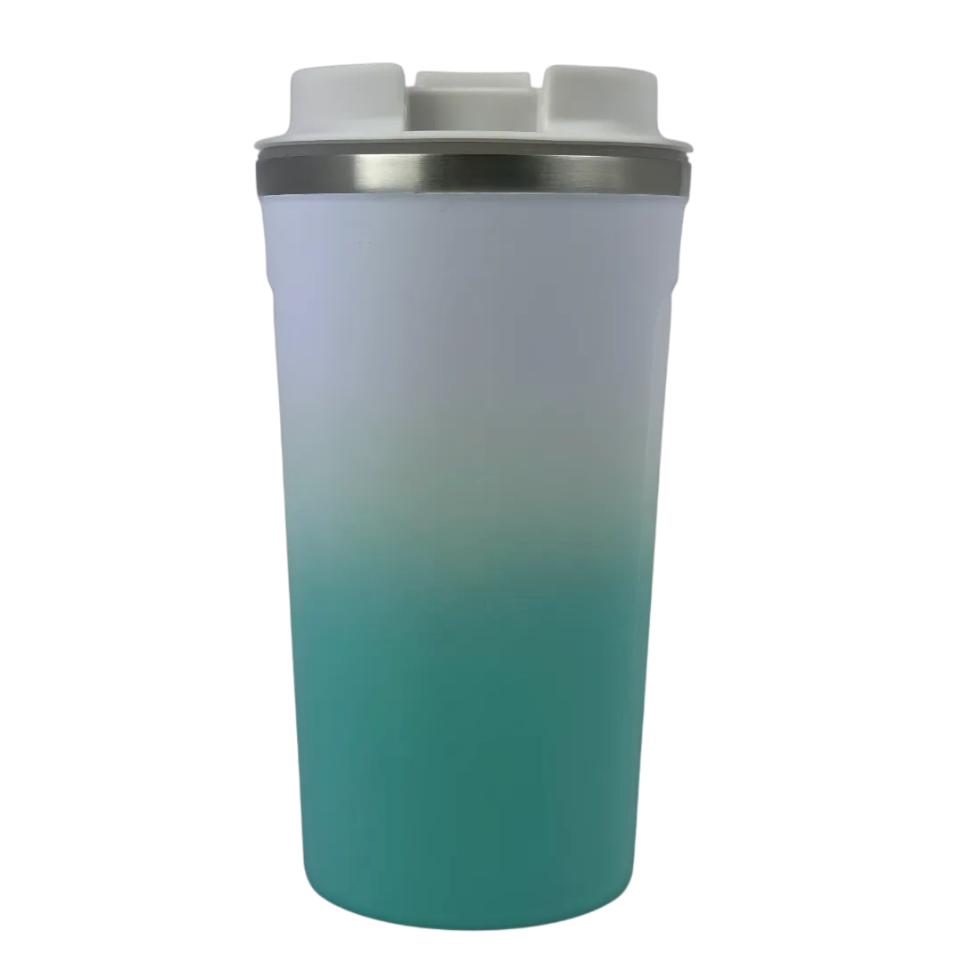 500ml reusable insulated travel coffee cup in stainless steel – leakproof and eco-friendly aqua - solkatt designs