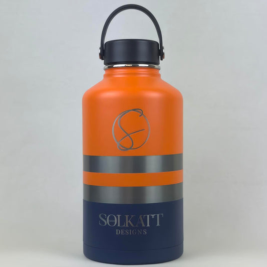 Solkatt Designs Ole Mate Orange Stainless Steel Tradie Water Bottle 1.9L insulated double walled drink bottle vacuum sealed