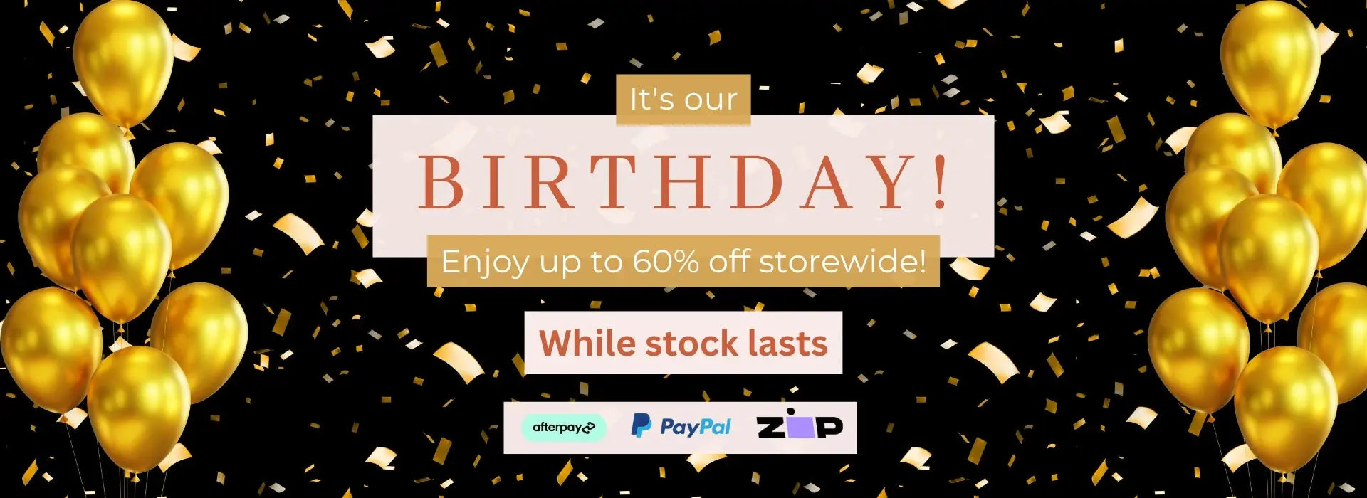 Solkatt designs huge birthday sale with up to 60% off storewide desktop banner