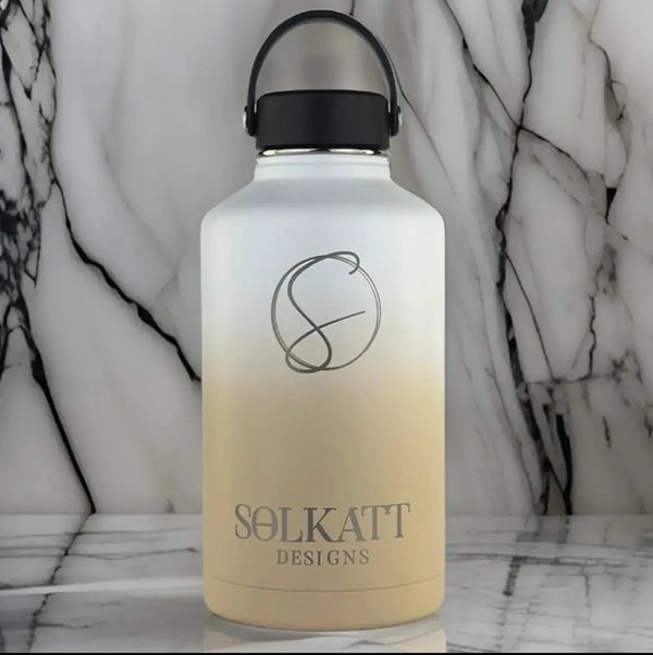 pastel beige 64oz 2 litre big drink bottle solkatt designs