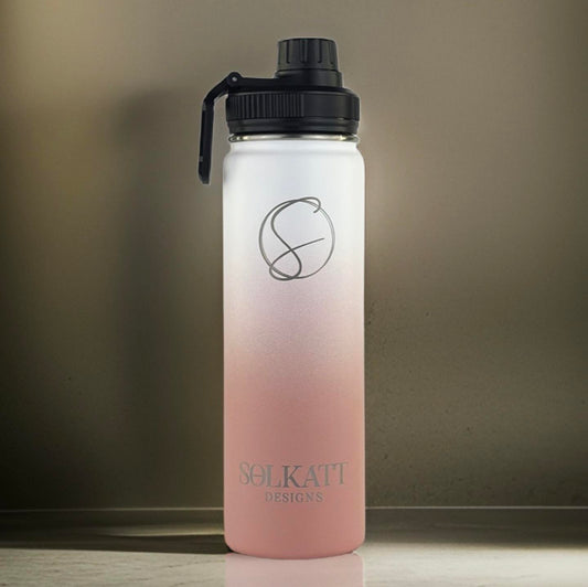 Musk Essence (Soft Pink) 650ml / 22oz Stainless Steel Insulated Drink Bottle - Solkatt Designs 