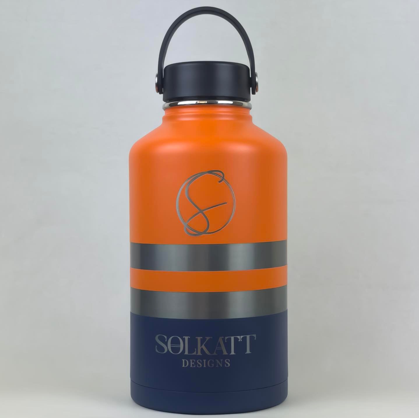 Ole Mate Orange 1.2L / 40oz Stainless Steel Insulated Tradie Water Bottle - Solkatt Designs 