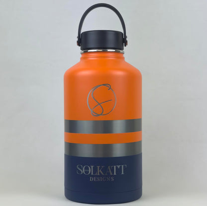 Ole Mate Orange 1.2L / 40oz Stainless Steel Insulated Tradie Water Bottle - Solkatt Designs 