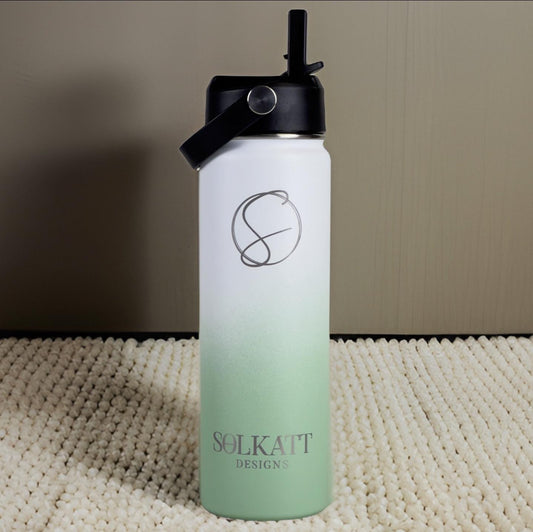 Peppermint Dream (Pastel Green) 650ml / 22oz Stainless Steel Insulated Drink Bottle