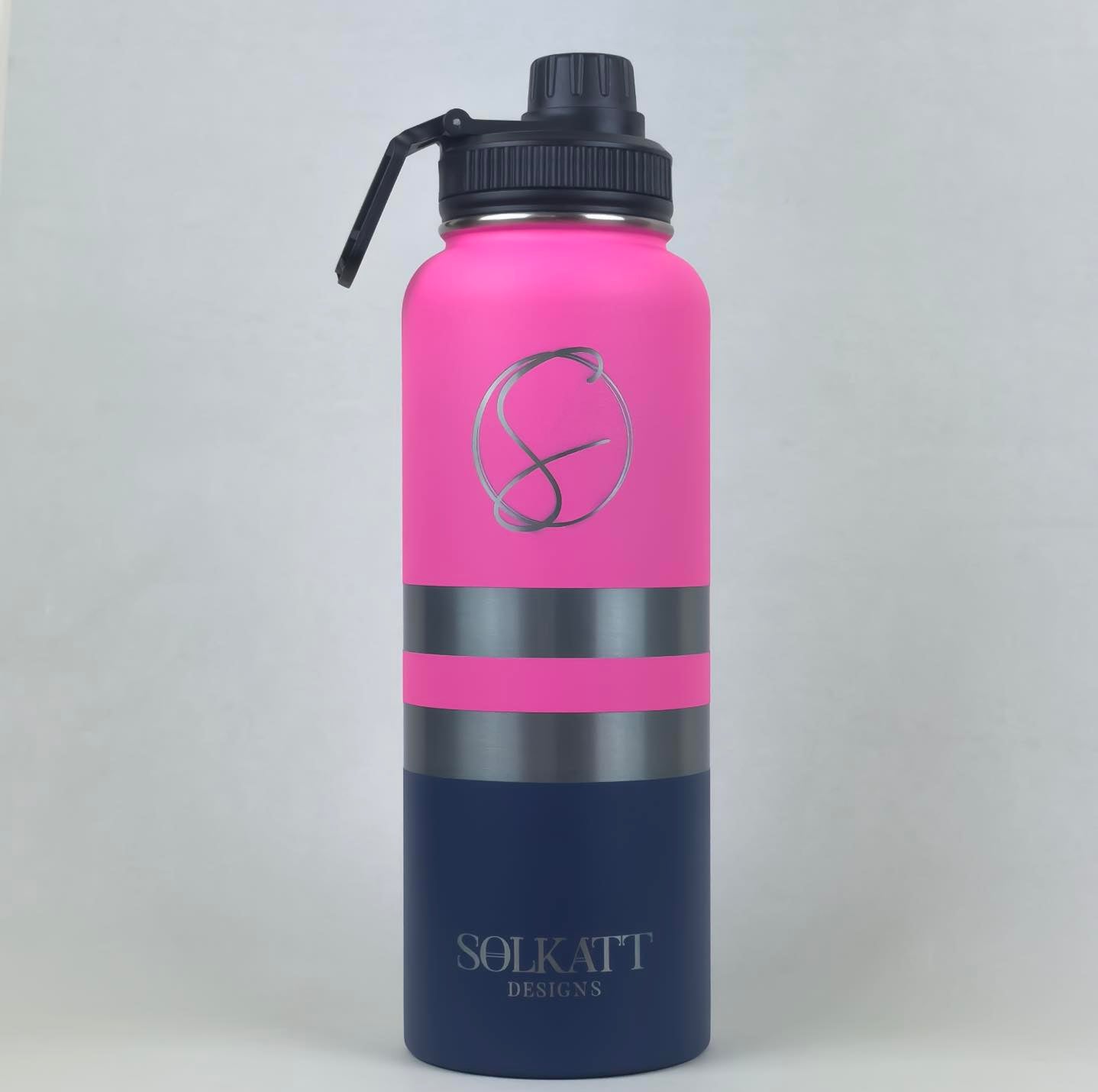 Plastered Pink Stainless Steel Tradie Water Bottle