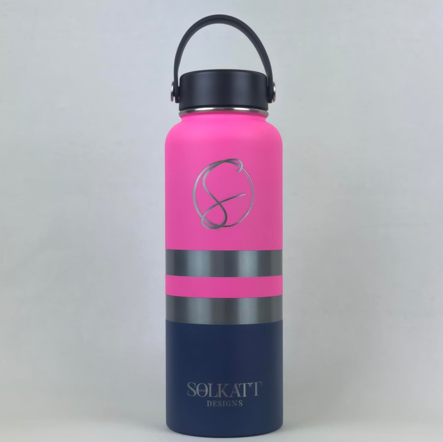 Plastered Pink Stainless Steel Tradie Water Bottle