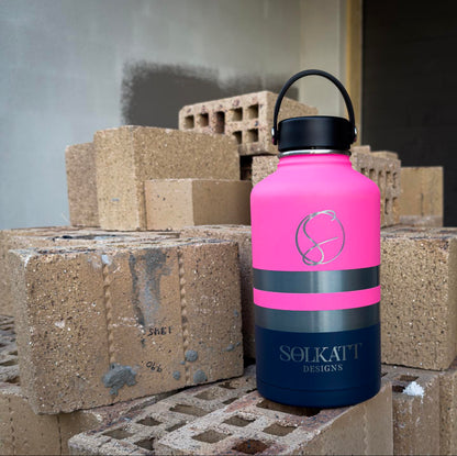 Solkatt Designs Pink Tradie water drink bottle 
