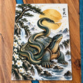 Black Tortoise & Snake Tempered Glass Cutting Board – 27.8 × 19.1cm - Solkatt Designs