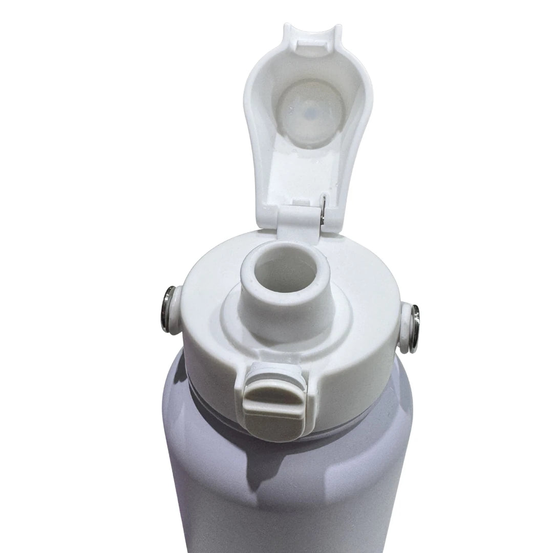 Lavender Lilac Insulated Water Bottle - 1.9L (64oz) Stainless Steel - Solkatt Designs 