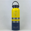 Yeah Nah Yellow Insulated Tradie Water Bottle - 1.2L (40oz) Stainless Steel - Solkatt Designs 