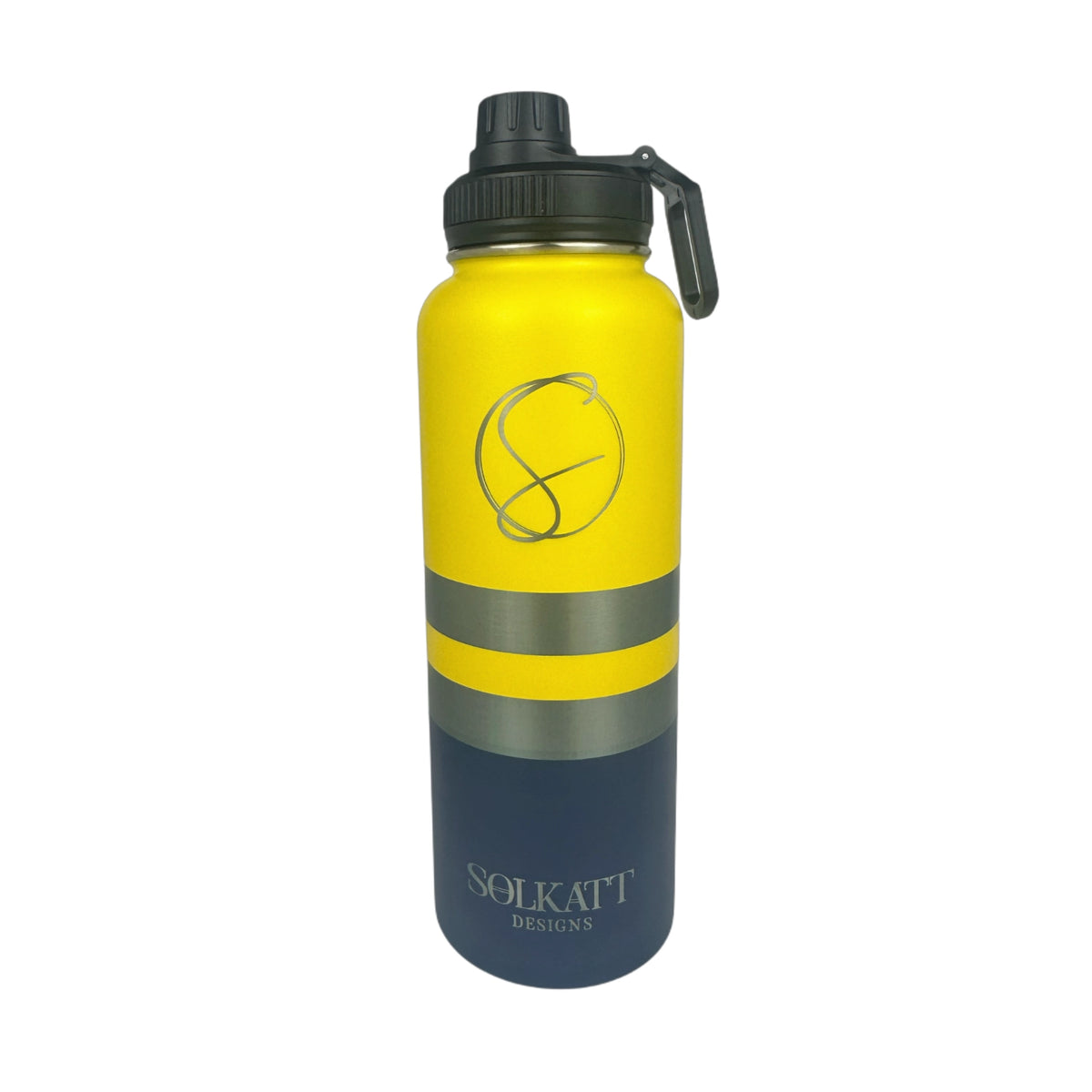 1.2L 1 Litre Yeah Nah Yellow   Insulated Tradie Water Bottle – Durable Stainless Steel Drink Bottle -Solkatt Designs