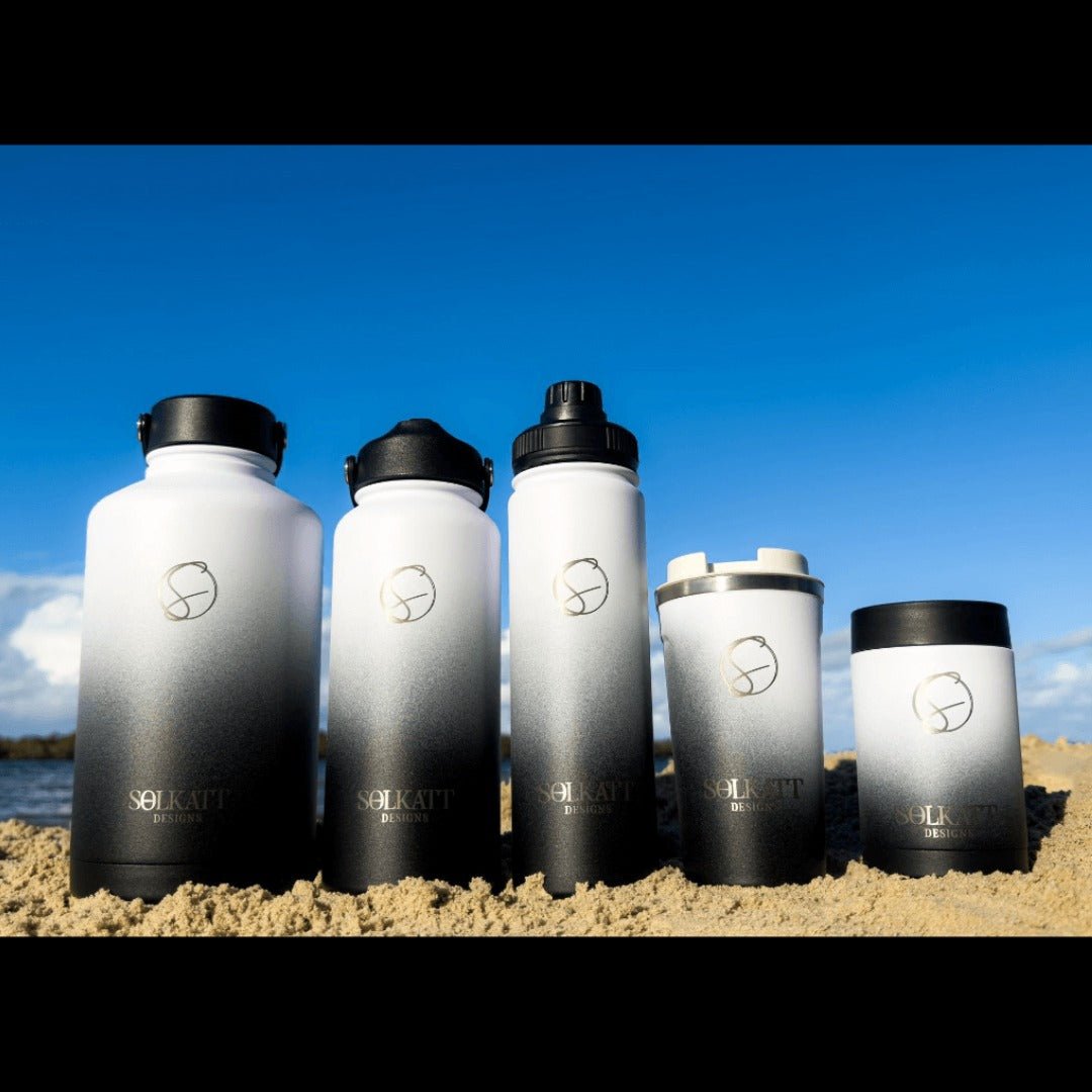Midnight Black Stainless Steel Water Bottle