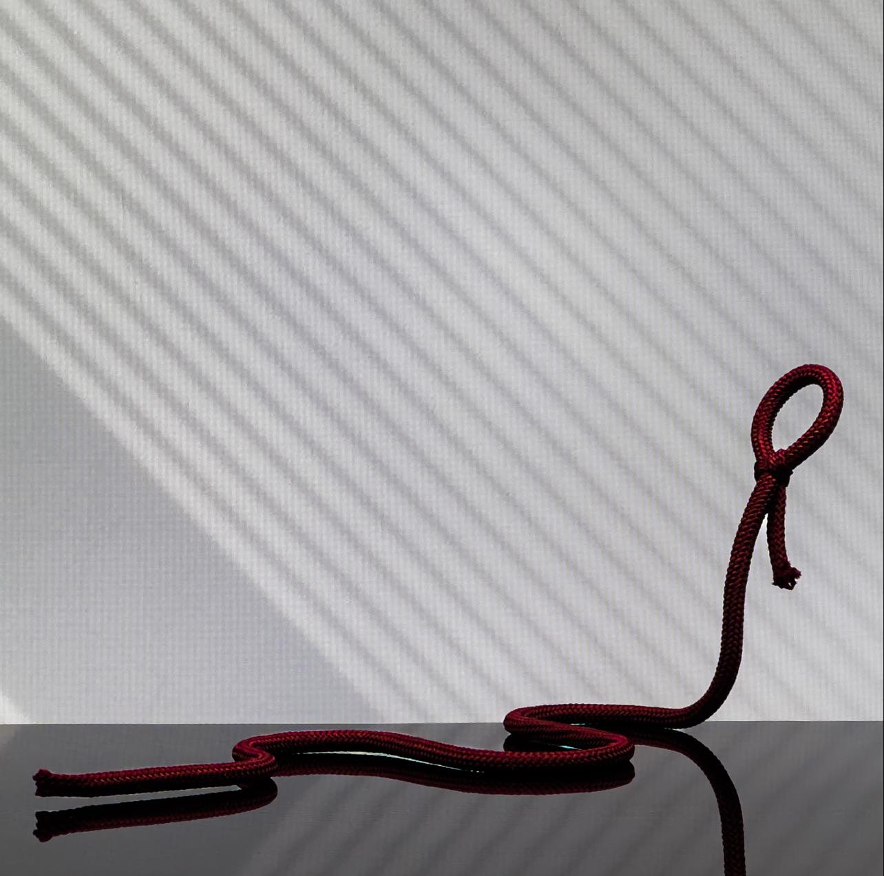 Rope Wine Bottle Holder Rack Red