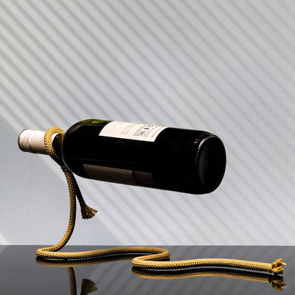 Rope Wine Bottle Holder Rack Tan