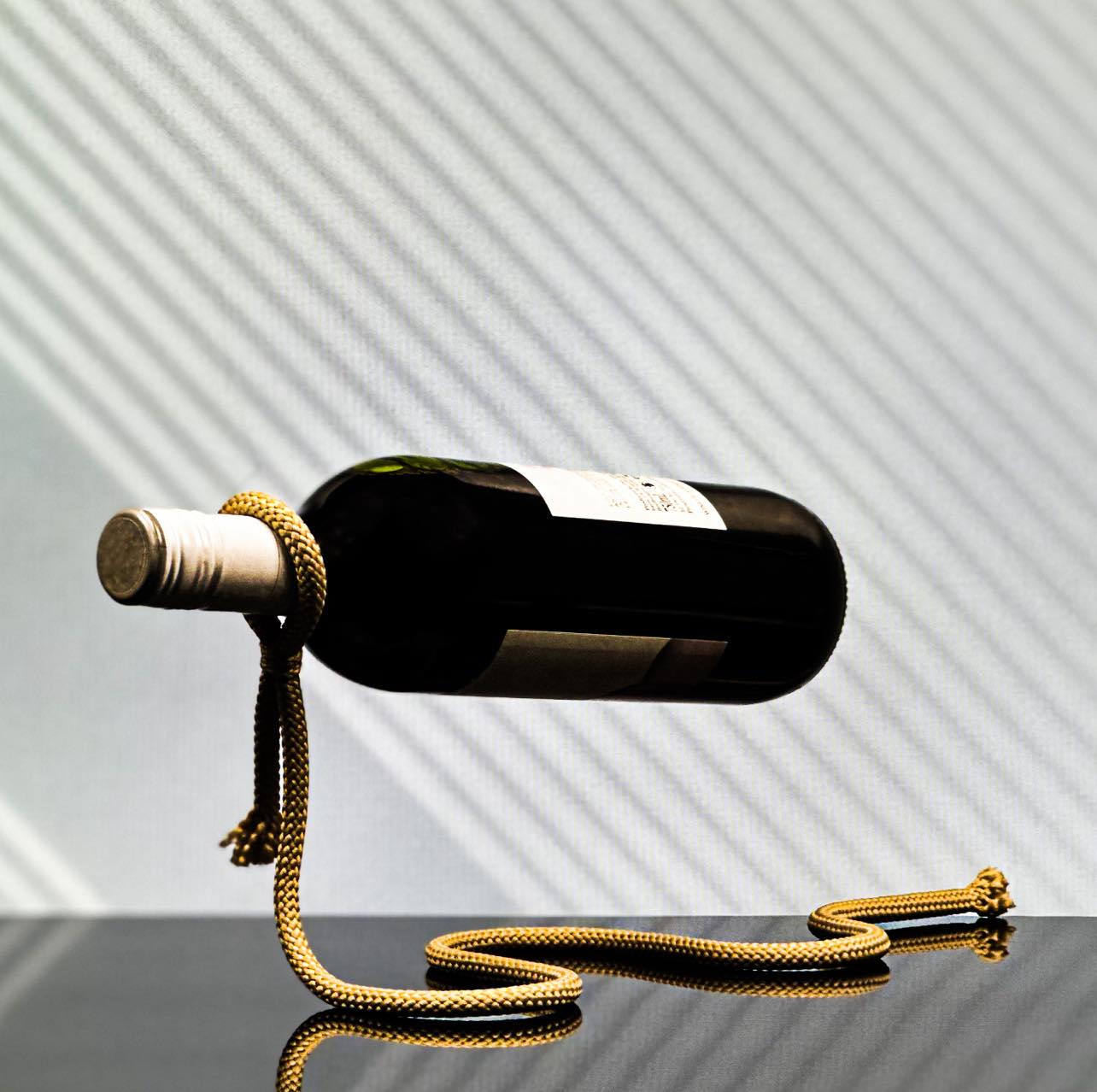 Rope wine bottle holder cheap