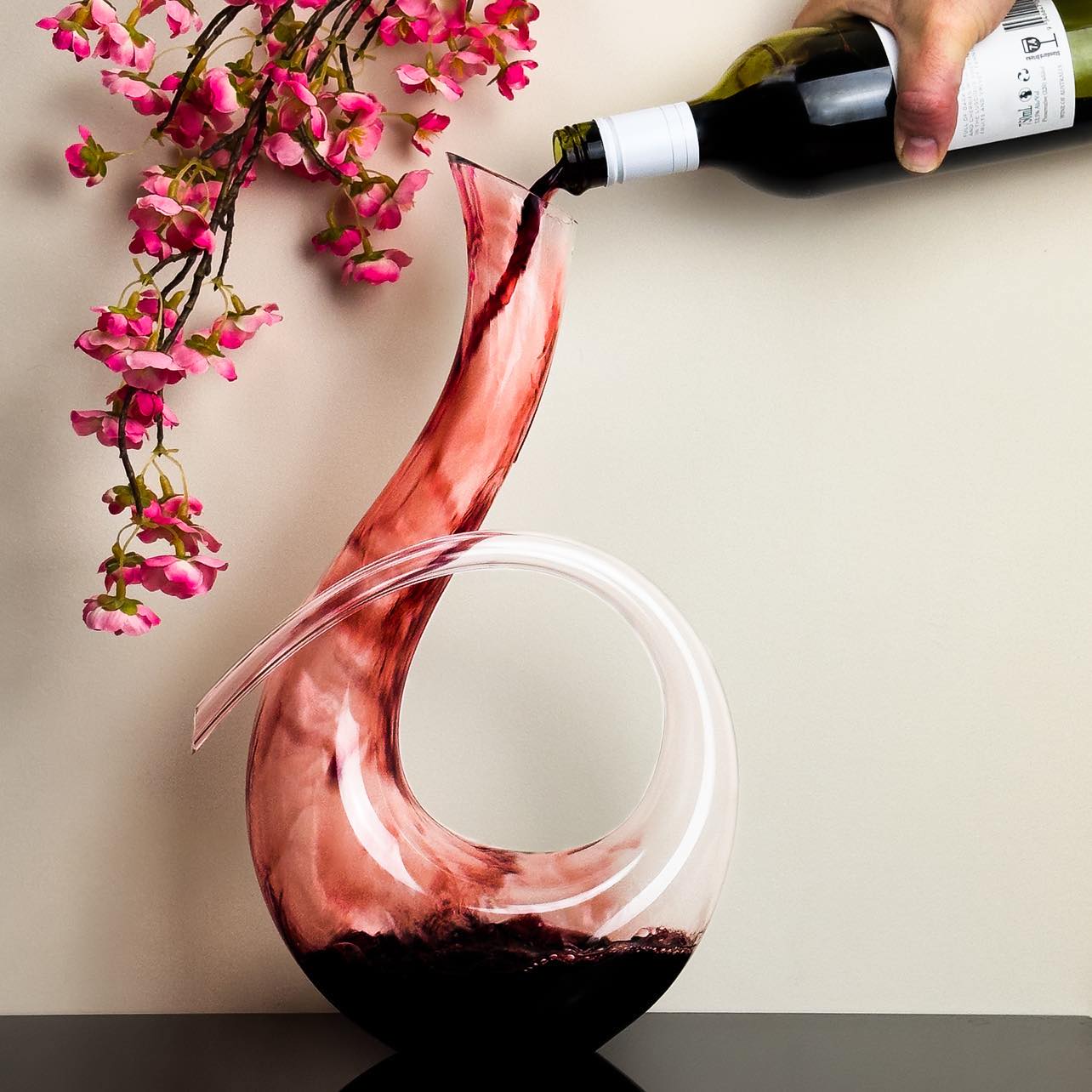 The Airlie Wine Decanter Hand Blown Glass