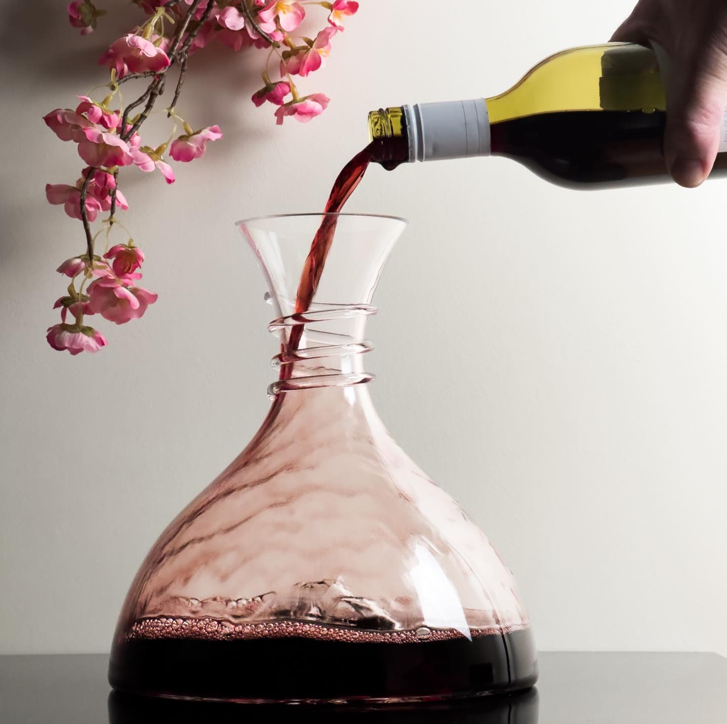 The Ossa Wine Decanter Hand Blown Glass 